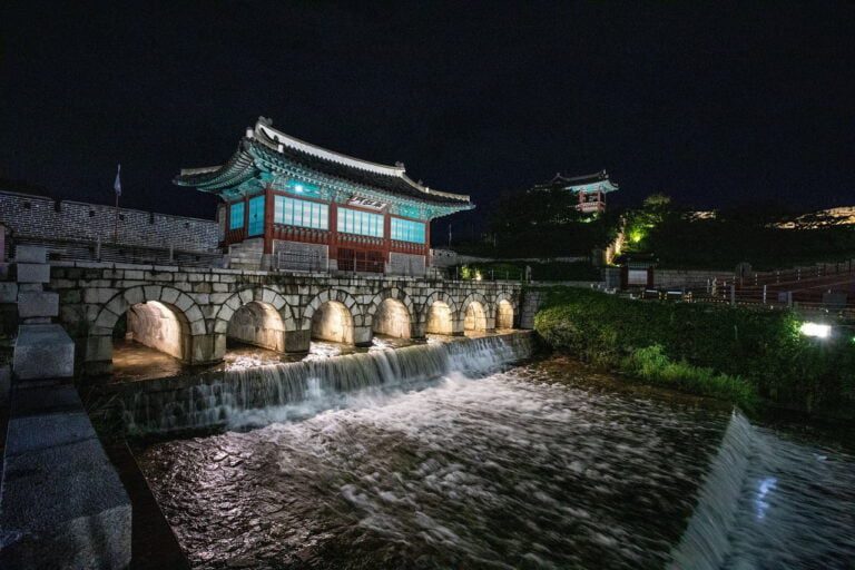 suwon hwaseong fortress, huahong professional, falling water