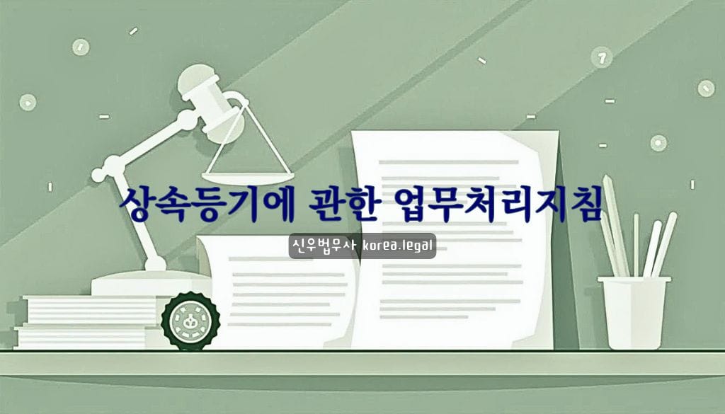 상속등기에 관한 업무처리지침