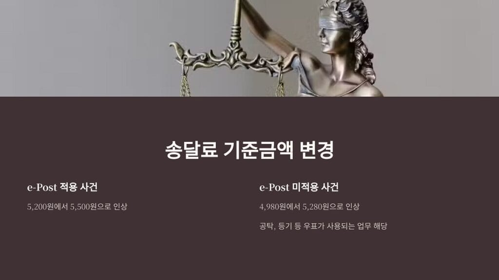 법원송달료 5500원