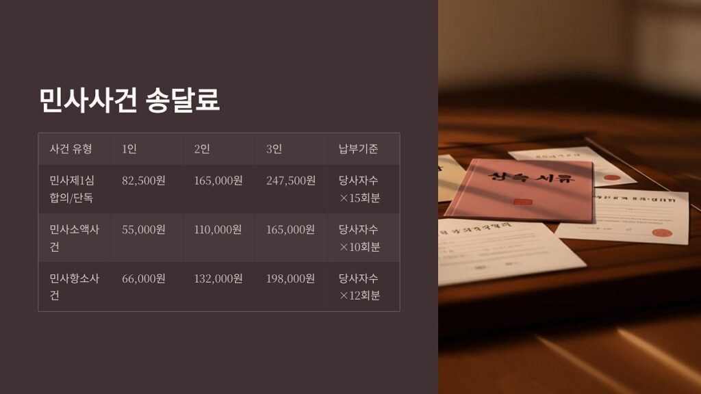 법원 송달료 1회분 5,500원 - 2025. 6. 1.부터 2 법원송달료 5500 인상2